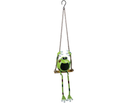 Swinging Frog Solar Light
