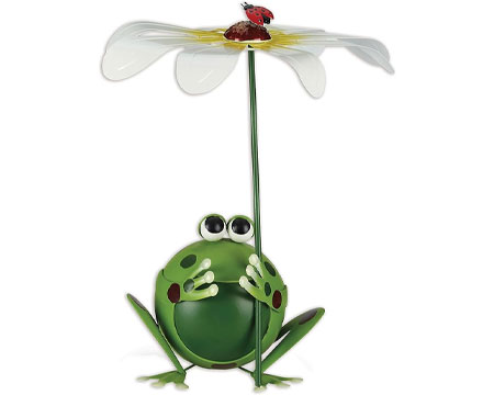 Frog & Daisy Porch Sitter