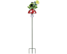 Froggy & Mushroom Garden Stake Solar Light