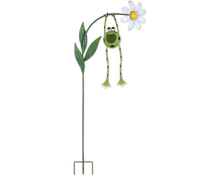 Frog Flower Stake 