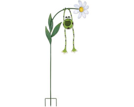Frog Flower Stake 