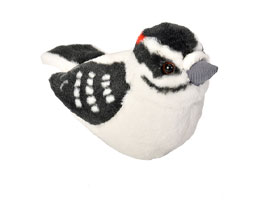 Wild Republic&reg; Audubon II Downy Woodpecker Plush Toy