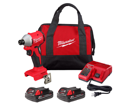 Milwaukee&reg; M18 18V Brushless Cordless Impact Driver Kit