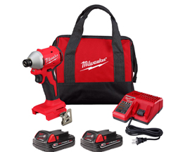 Milwaukee&reg; M18 18V Brushless Cordless Impact Driver Kit