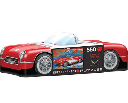 Corvette Cruising Puzzle Tin