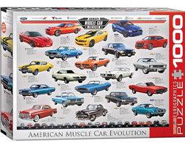 American Muscle Car Evolution Puzzle