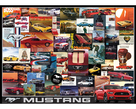 Ford Mustang Advertising Co Puzzle