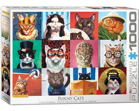 Funny Cats by Lucia Heffernan Puzzle