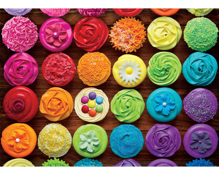 Cupcake Rainbow Puzzle