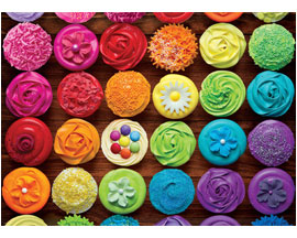 Cupcake Rainbow Puzzle