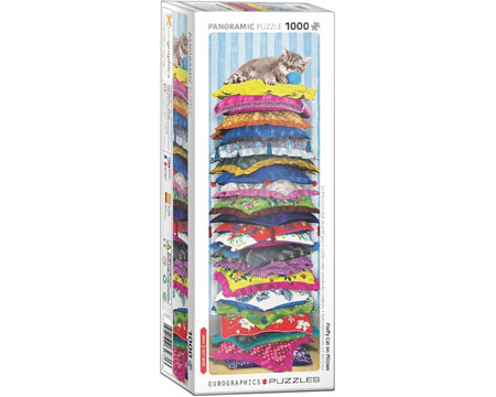 Fluffy Cat On Pillows Puzzle