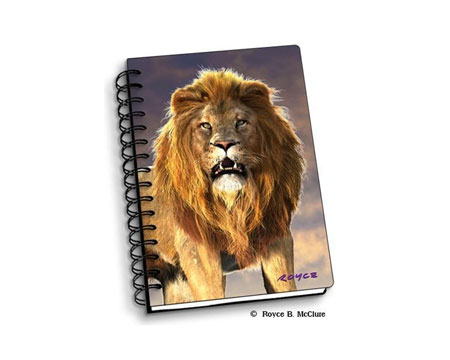 3D Lion Notebook
