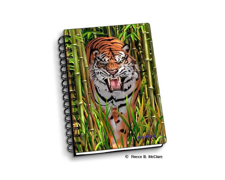 3D Tiger Trouble Notebook 