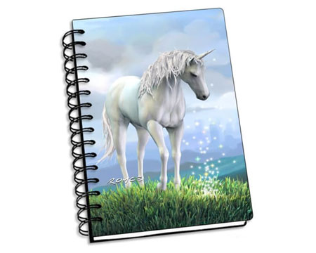 3D Unicorn Notebook 