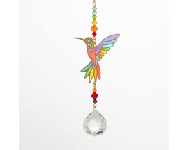 Crystal Dreams Suncatcher- Hummingbird