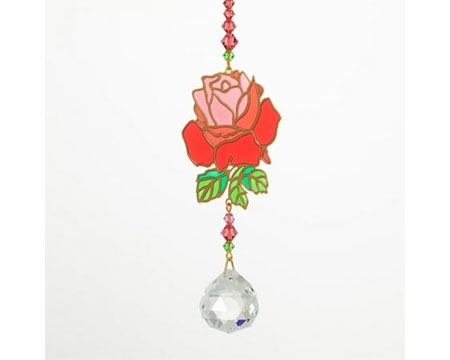 Crystal Dreams Suncatcher - Rose