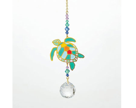 Crystal Dreams Suncatcher - Turtle