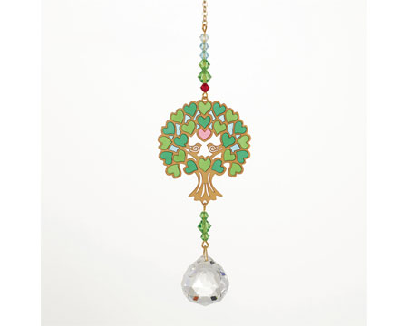 Crystal Dreams Suncatcher - Tree Of Life