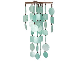 Woodstock Chimes&reg; Aqua Capiz Chime