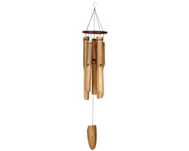 Woodstock Chimes&reg; Cocoa Ring Bamboo Chime