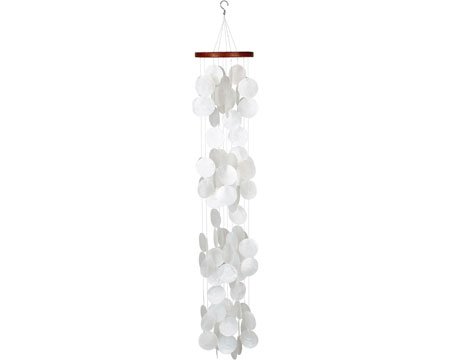 Woodstock Chimes&reg; Capiz Blanca Waterfall Wind Chime