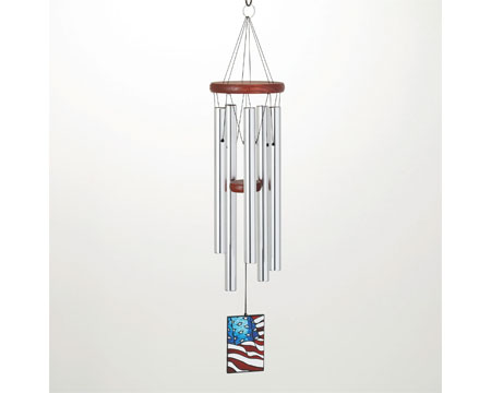 Woodstock Chimes&reg; American Flag Decor Chime