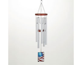 Woodstock Chimes&reg; American Flag Decor Chime