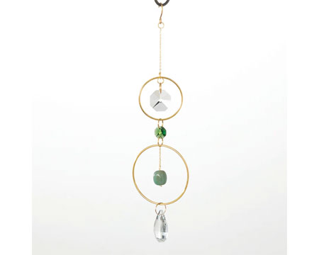 Woodstock Chimes&reg; Crystal & Rock Suncatcher - Green