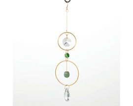 Woodstock Chimes&reg; Crystal & Rock Suncatcher - Green