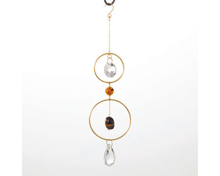 Woodstock Chimes&reg; Crystal & Rock Suncatcher - Orange