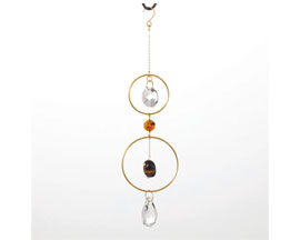 Woodstock Chimes&reg; Crystal & Rock Suncatcher - Orange