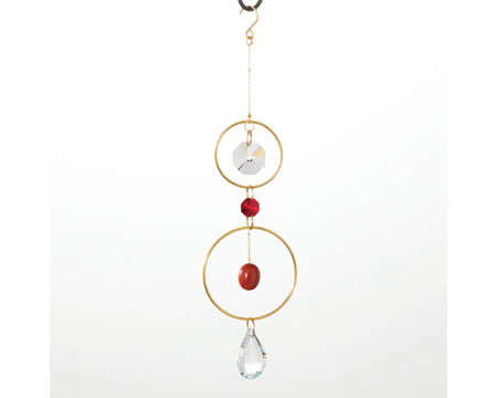 Woodstock Chimes&reg; Red Crystal Suncatcher