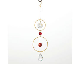 Woodstock Chimes&reg; Red Crystal Suncatcher