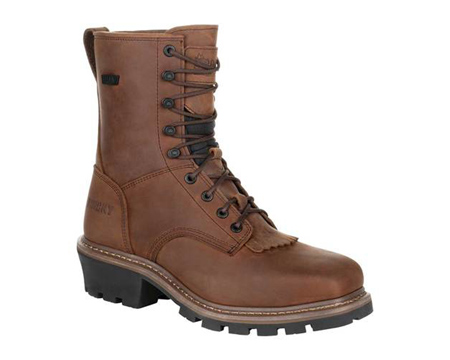 Rocky&reg; Men's Square Toe Logger Waterproof Work Boot