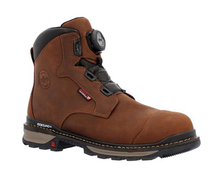 Rocky&reg; Men's Rams Horn BOA Waterproof Comp Toe Work Boot - Brown
