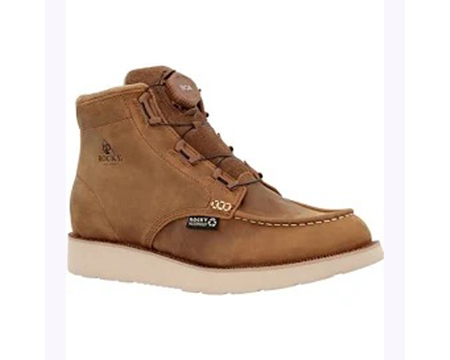 Rocky&reg; Men's Monocrepe Wedge Boa Lace Soft Toe Boots