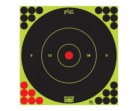 Pro-Shot&reg; 12 in. Splatter Shot Bullseye Peel & Stick Target - 12 Pk