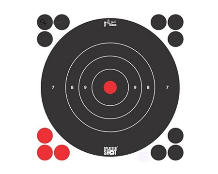 Pro-Shot&reg; 12 in. Splatershot Heavy Tag Paper Bullseye Target - 5 Pack