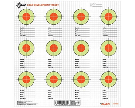 Allen Company&reg; 13.5 in. Ez Aim Load Development PaperShooting Targets - 25 Pk