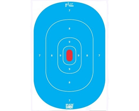 Pro-Shot&reg; 12X18 in. Blue Silhouette Insert Target