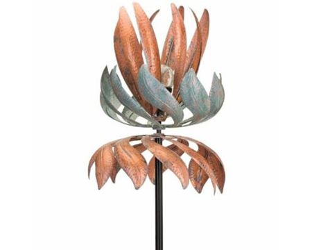 Real Art & Gifts&reg; Pirouette Lighted Multi Metallic Wind Spinner