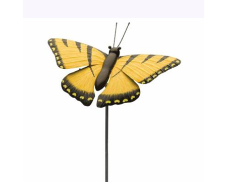 Real Art & Gifts&reg; 36 in. Swallowtail Metal Butterfly Stake