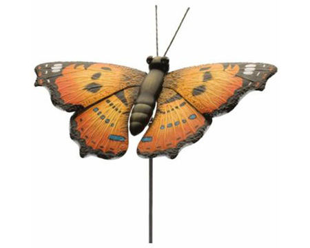 Real Art & Gifts&reg; 46 in. Painted Lady Butterfly Stake