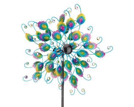 Real Art & Gifts&reg; 19 in. Peacock, Wind Spinner
