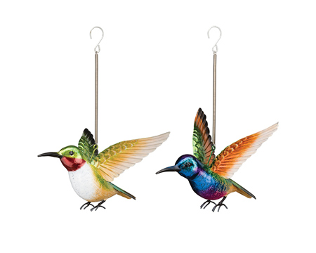 Real Art & Gifts&reg; 2 Set Bouncie Hummingbird - Coronet / Ruby