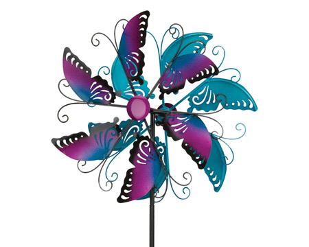Real Art & Gifts&reg; 19 in. Butterfly Wind Spinner