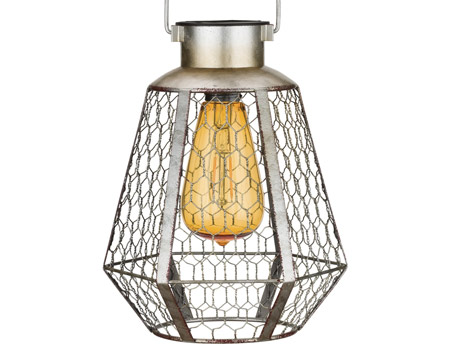 Real Art & Gifts&reg; Pentagon Edison Solar Lantern