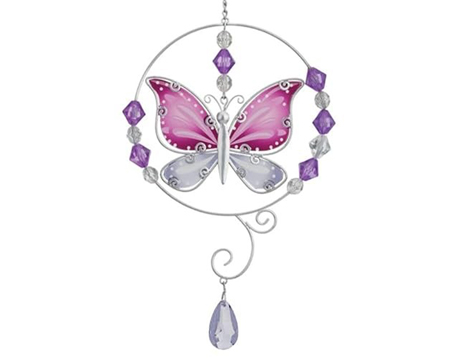 Real Art & Gifts&reg; Stargazing Stained Glass Window Sun Catcher - Butterfly