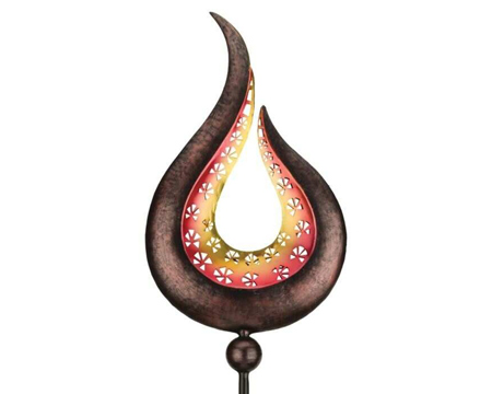 Real Art & Gifts&reg; Filigree Solar Stake - Swirl