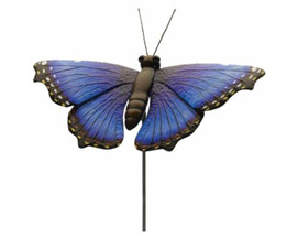 Real Art & Gifts&reg; 46 in. Blue Morpho Butterfly Stake